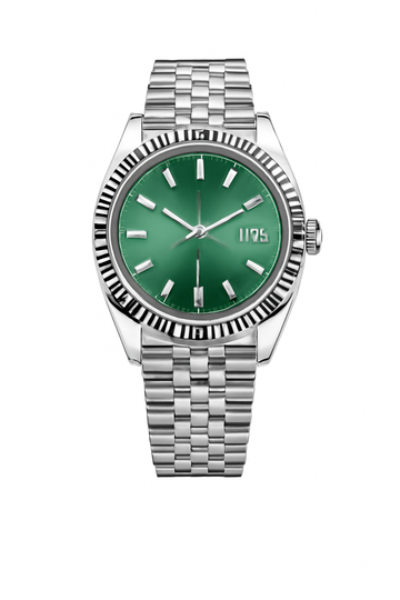 Wristwatch Green Dial Steel Bracelet 41mm