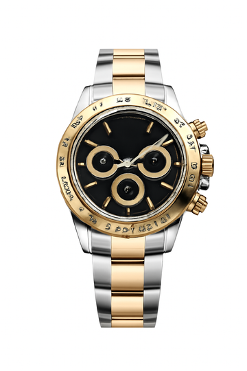 Wristwatch Black Dial Two Tone