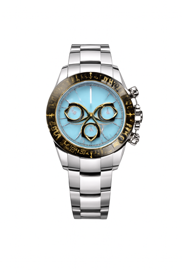 Wristwatch Silver Blue Dial