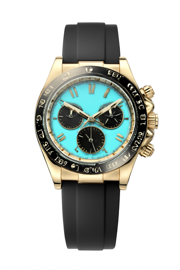 Wristwatch Turquoise Blue Dial