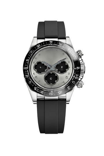 Wristwatch Silver Black Dial