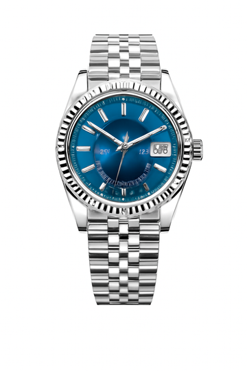 Wristwatch Blue Dial Stainless Steel