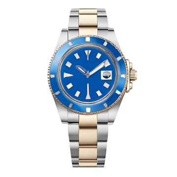 Wristwatch Blue Dial Two-Tone