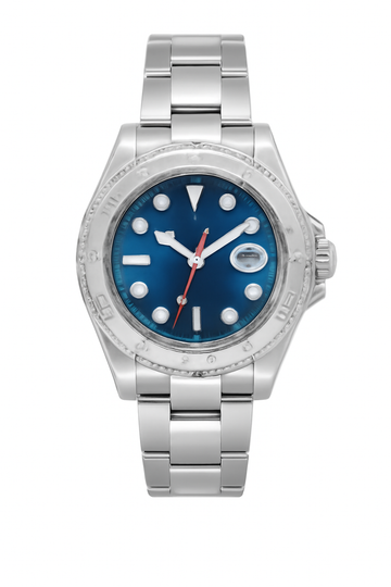 Wristwatch Blue Dial 40mm Stainless Steel