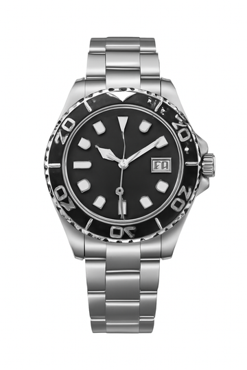 Wristwatch Black Dial White Metal